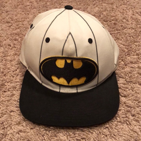 White Batman SnapBack Hat - Picture 1 of 2